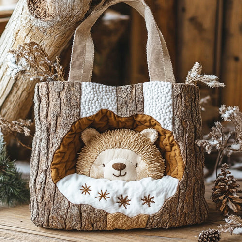 Bear Peek CP0112196CL Quilted Tote Bag