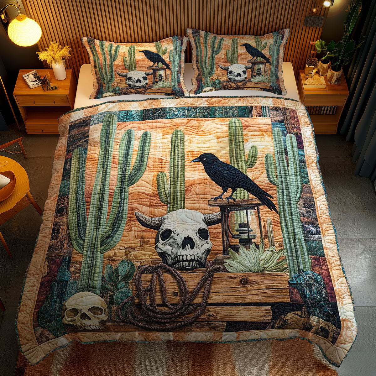 Crow And Cactus WN2401038CL Duvet Cover Set