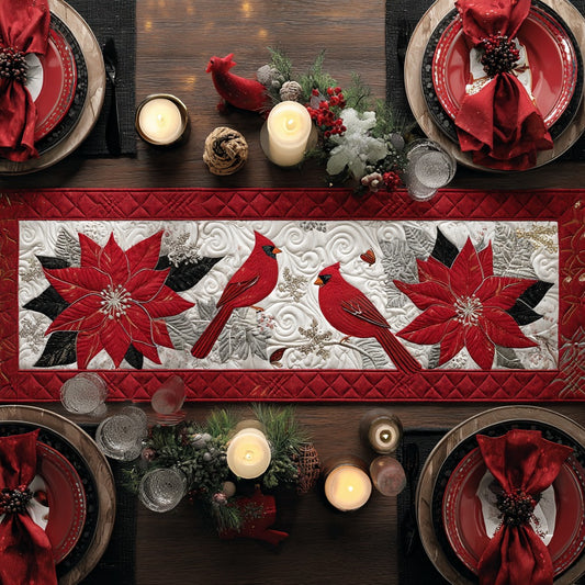 Winter Harmony XR0410033CL Quilted Table Runner