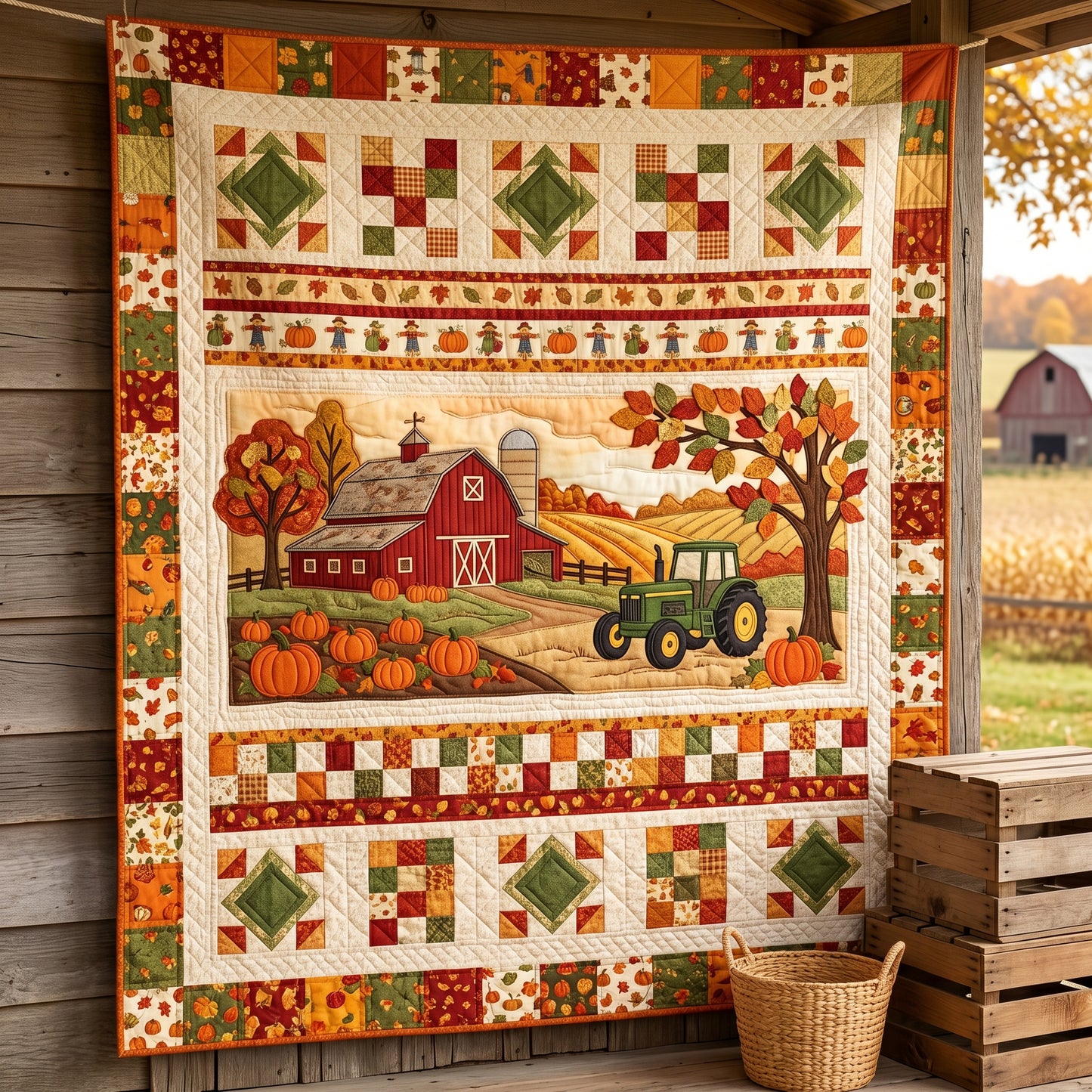 Farm In Autumn XR1704013CL Quilt