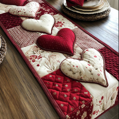 Stitched Love CP1201051CL Quilted Table Runner