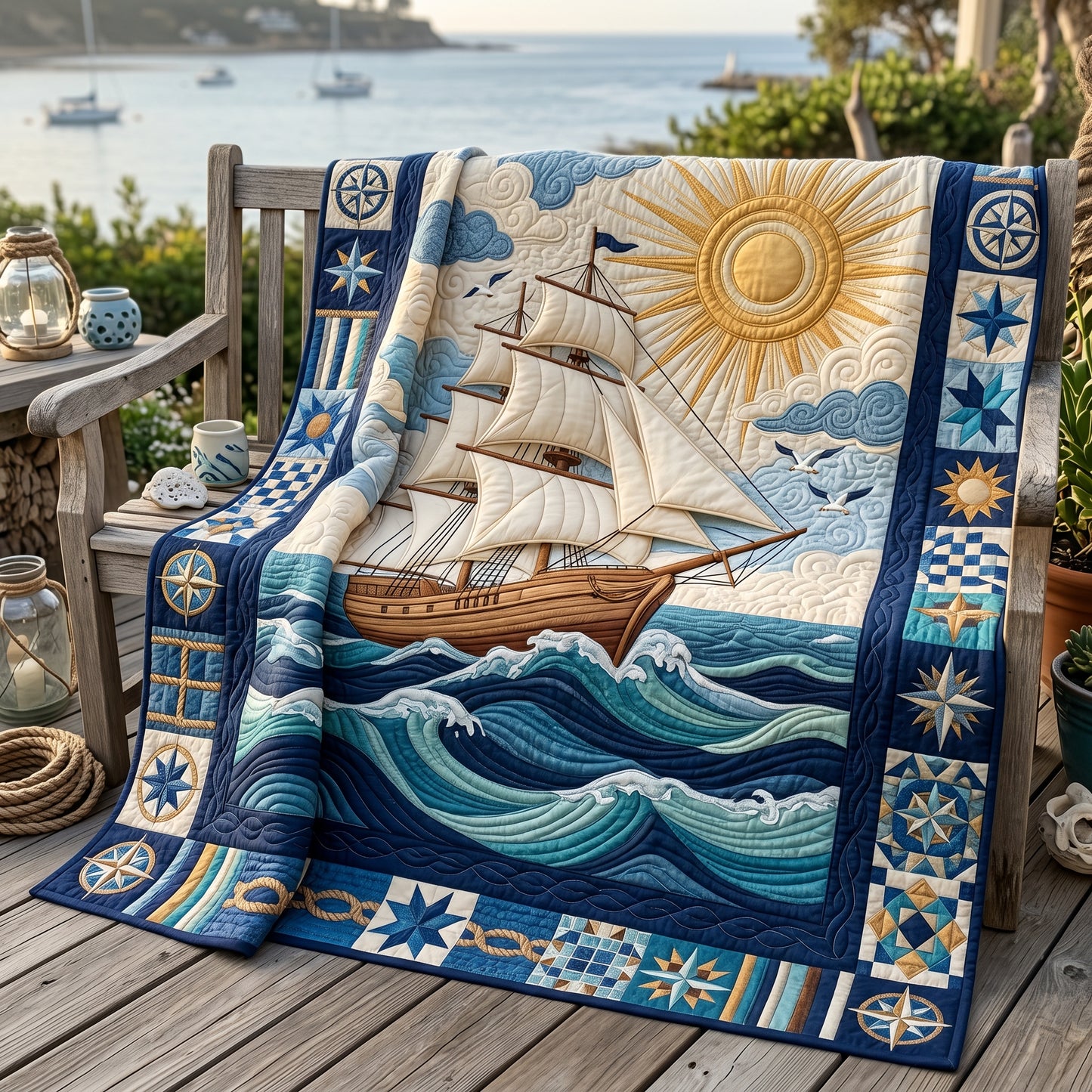 Radiant Sailing Voyage XR1905007CL Quilt