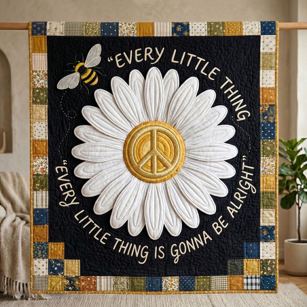 Bee & Daisy Peace Vibes WN2804002CL Quilt