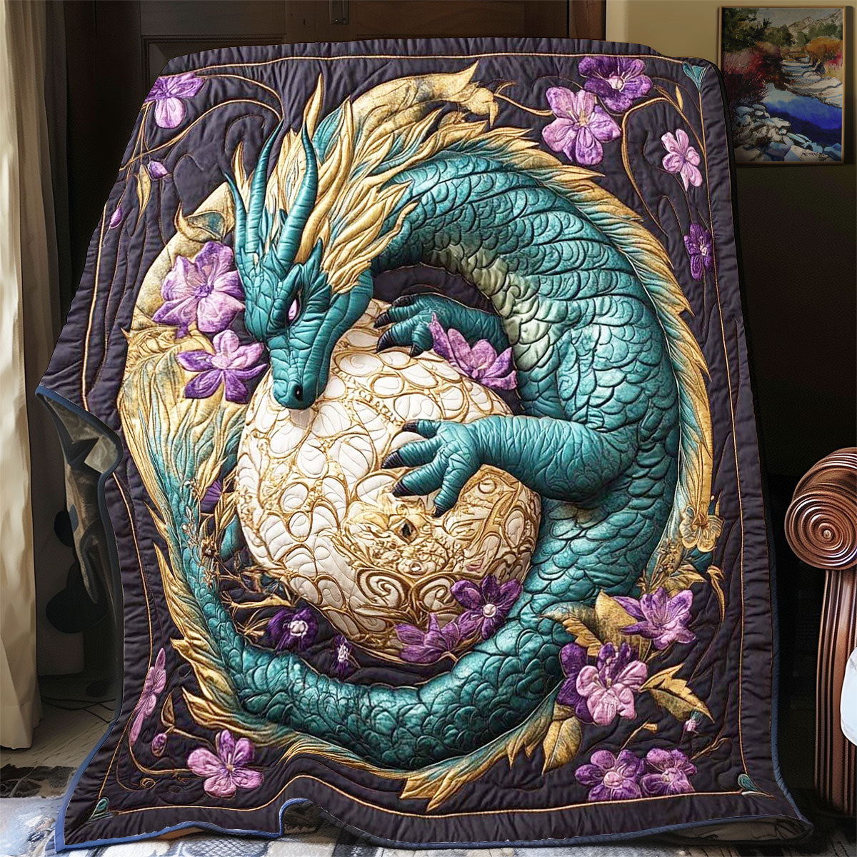 Dragon Embrace WP2002004CL Quilt