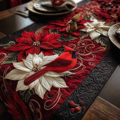 Red Cardinal XR1211005CL Quilted Table Runner