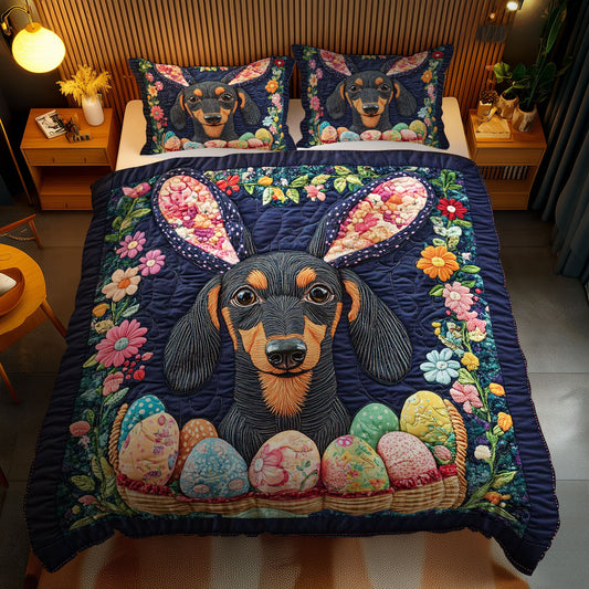 Dachshund Bunny Delight WN1701096CL Duvet Cover Set