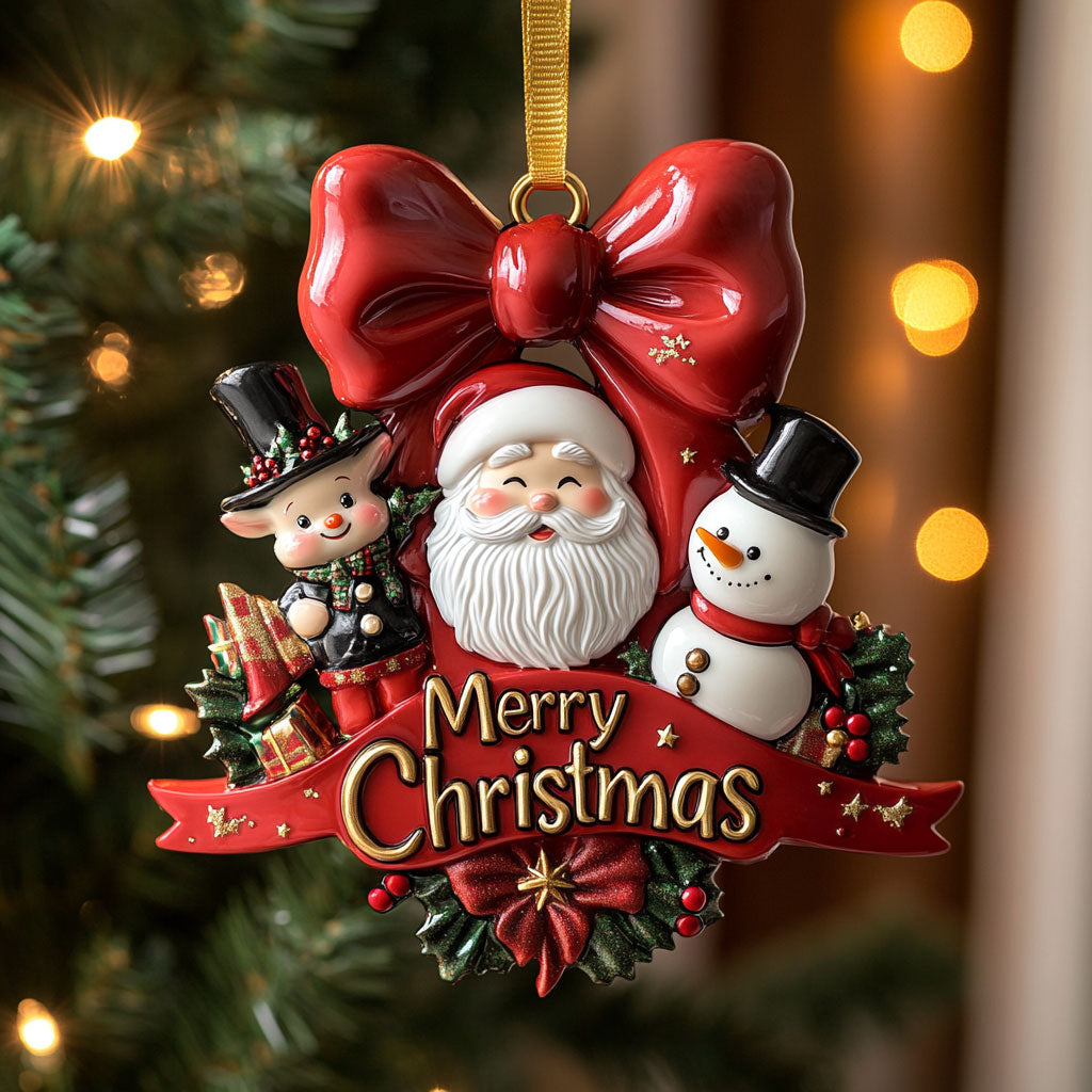 Santa Holiday Friend CW0212051CL Christmas Ornament