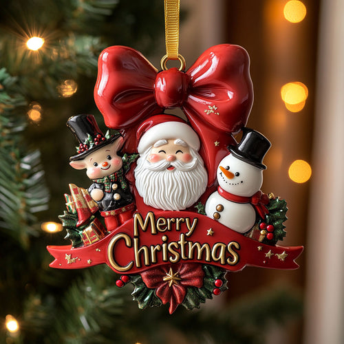 Santa Holiday Friend CW0212051CL Christmas Ornament