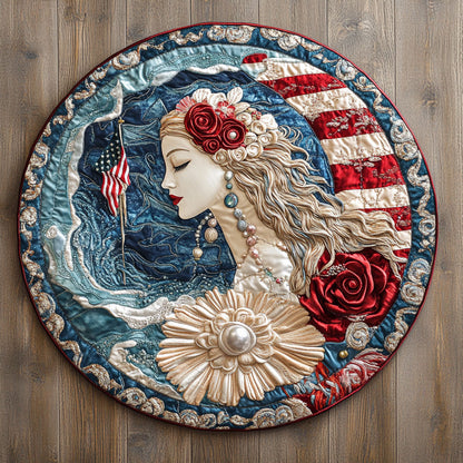 Goddess Serene WN0206013CL Quilted Round Mat