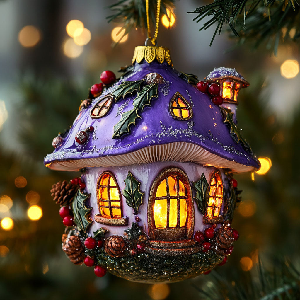 Starry Light Mushroom WN2310058CL Christmas Ornament