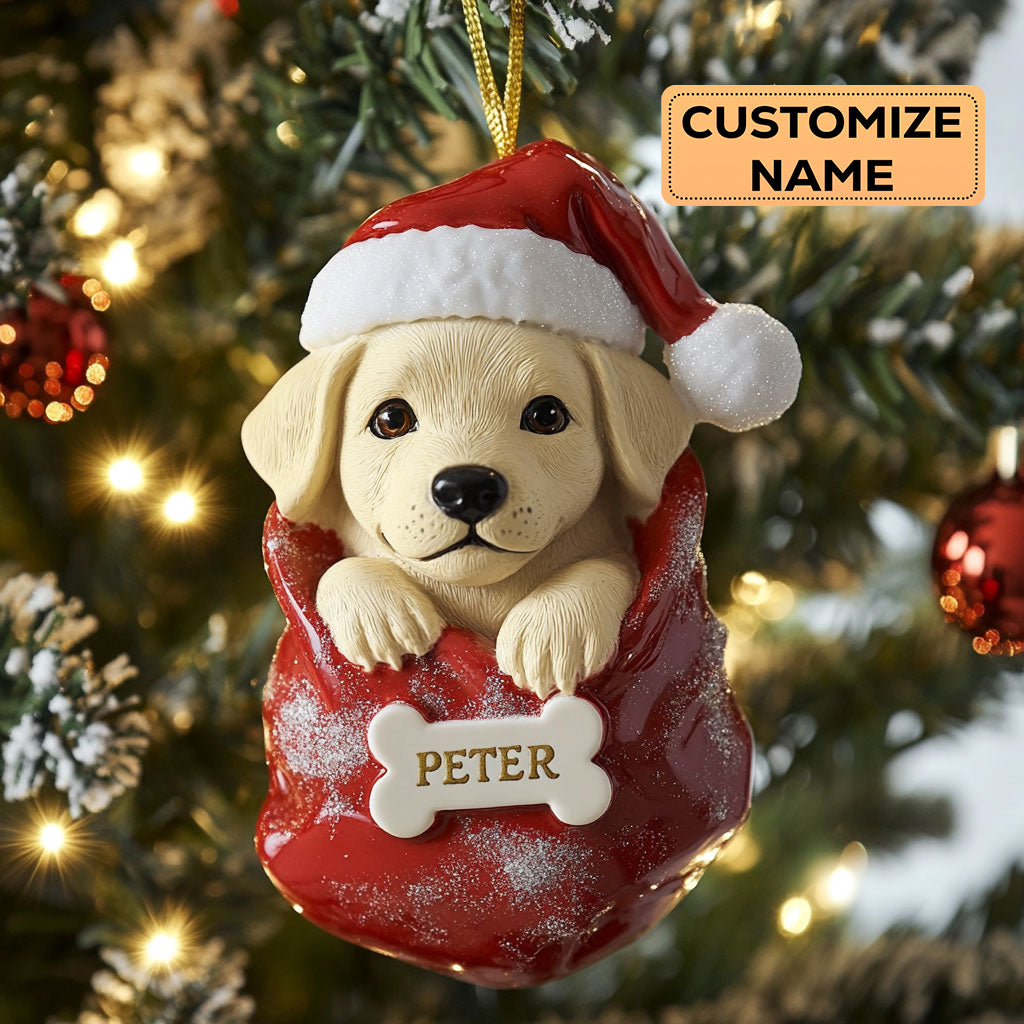 Labrador Christmas CW0412026CL Personalized Christmas Ornament