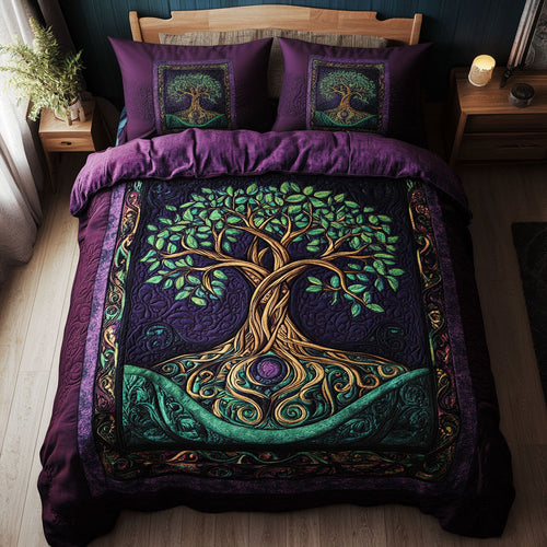 Luminous Tree Of Life WN1001025CL Duvet Cover Set