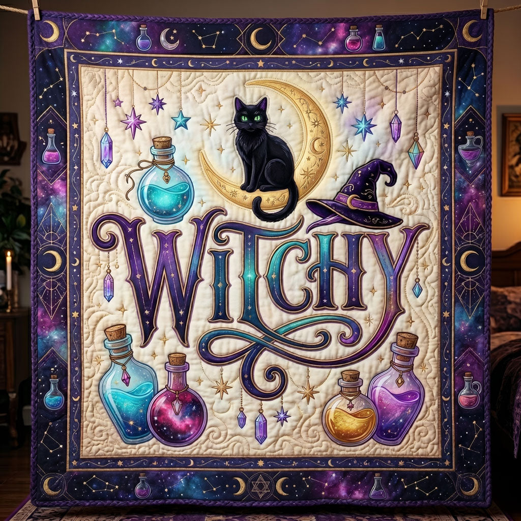 Moonlit Mystic Witch WN0705018CL Quilt