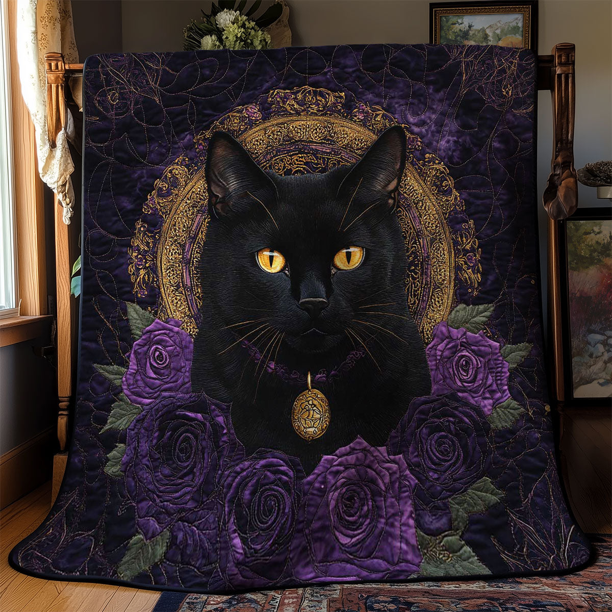 Gothic Cat WN0803042CL Quilt