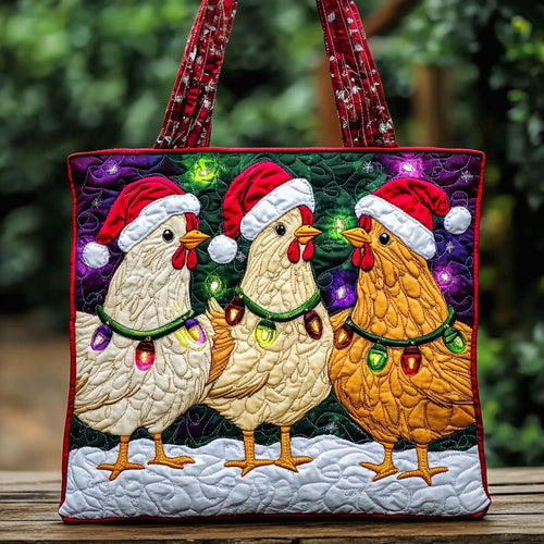 Starry Chicken WN0810047CL Quilted Tote Bag