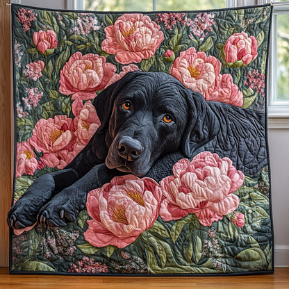 Floral Labrador CP0501005CL Quilt