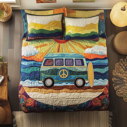 Boho Camping Car Freedom WN1302043CL Duvet Cover Set