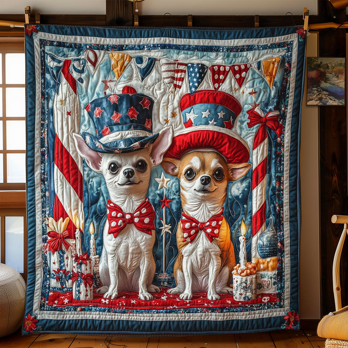 Chihuahua Party CP1205054CL Quilt