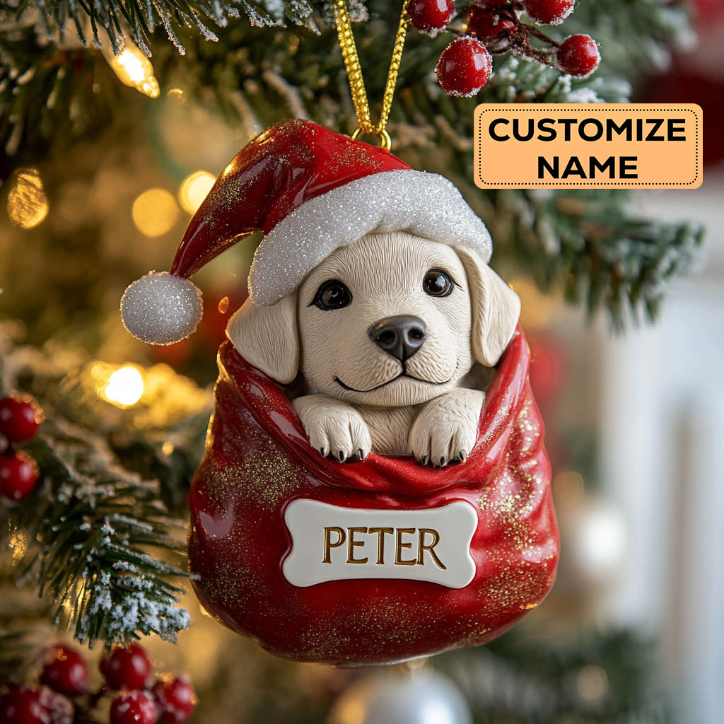 Labrador Dog CW0412027CL Personalized Christmas Ornament