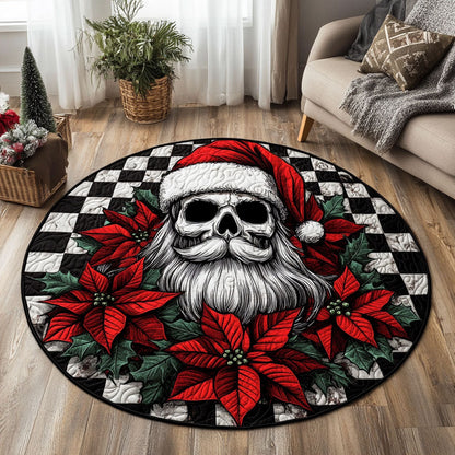 Christmas Skull CW0810029CL Quilted Round Mat