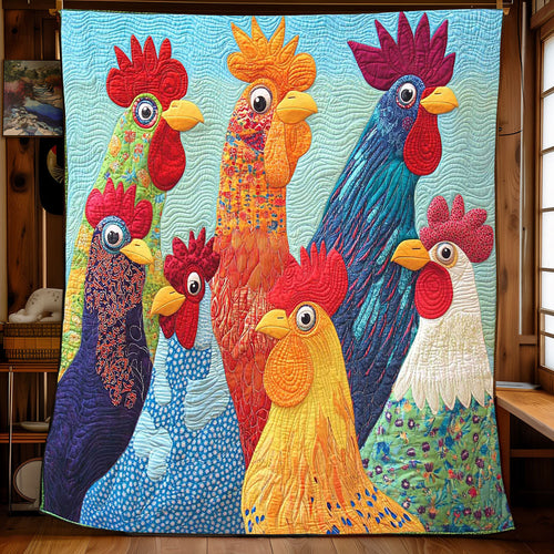 Whimsical Chicken WP1302013CL Quilt