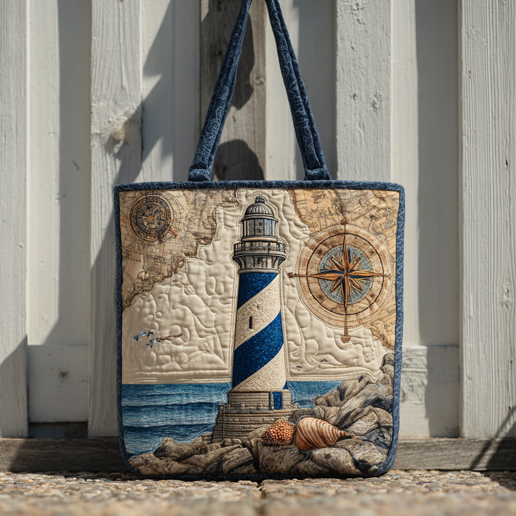 Lighthouse XR0212038CL Quilted Tote Bag
