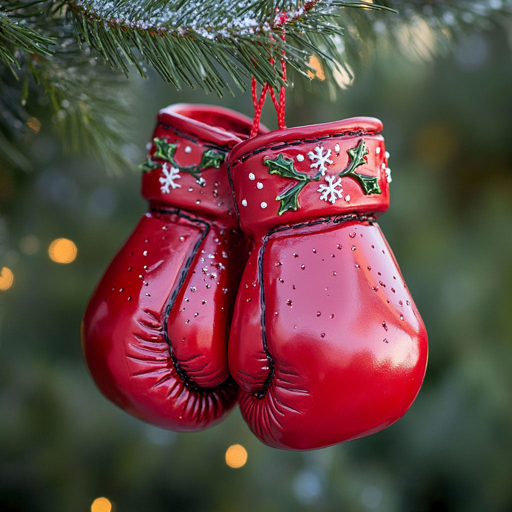 Red Boxing Christmas WN2511032CL Christmas Ornament