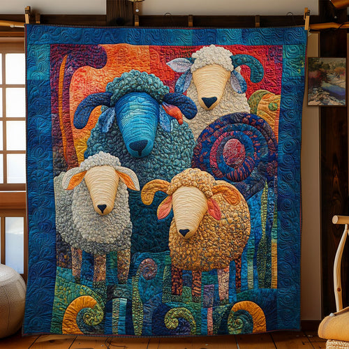 Colorful Sheep WN1703043CL Quilt