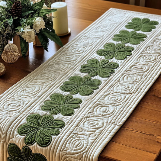 Green Fresh CP2404008CL Quilted Table Runner