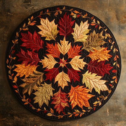 Golden Ember WN2807063CL Quilted Round Mat