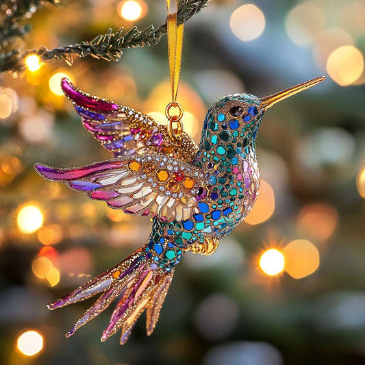 Hummingbird Winter Light WN2611052CL Christmas Ornament