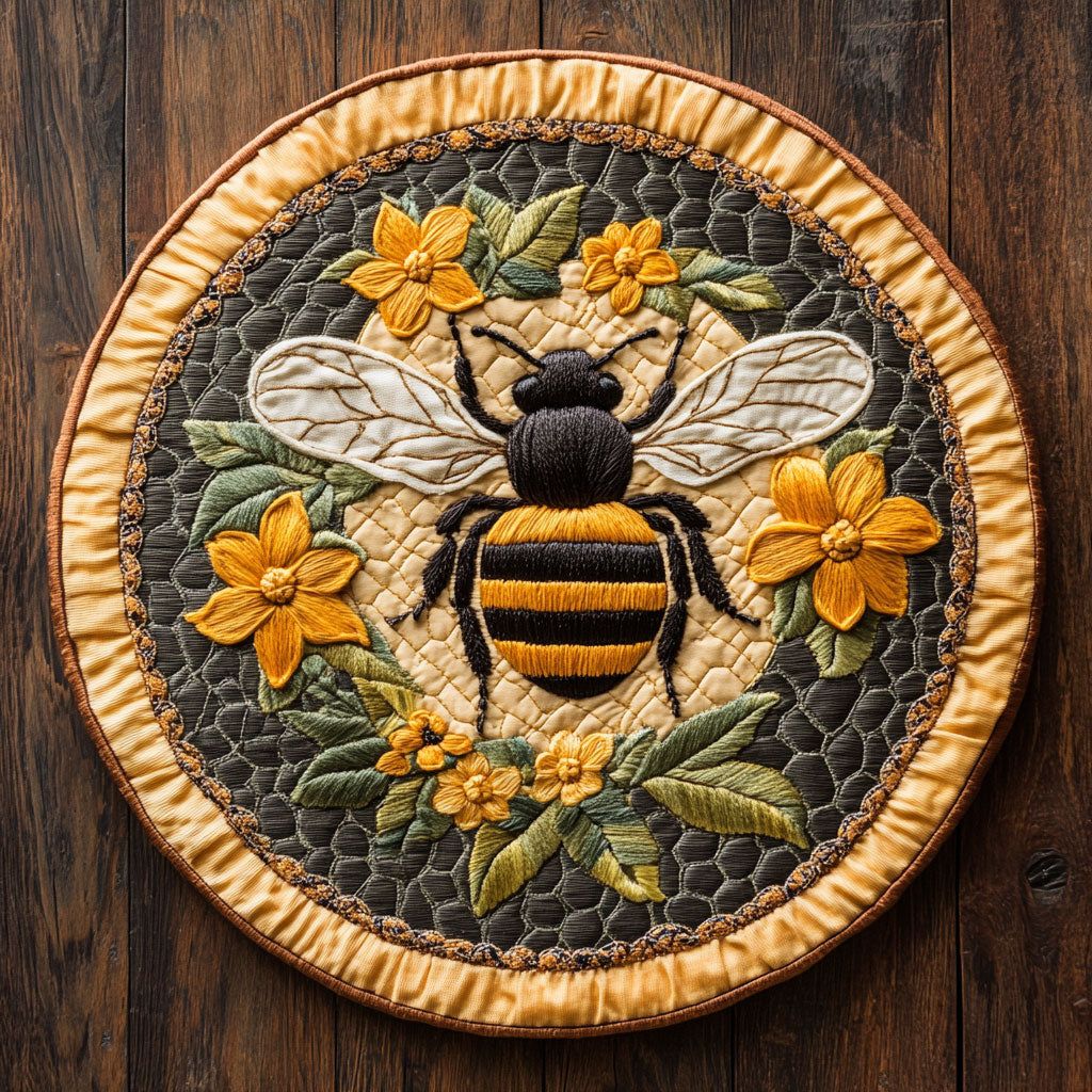 Sunbee Melody WN3006072CL Quilted Round Mat