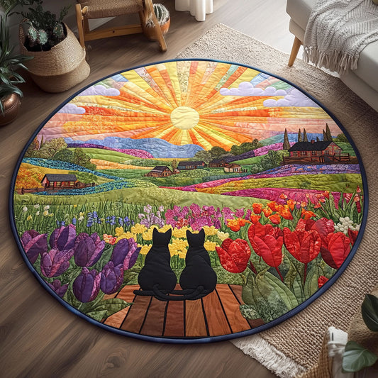 Whiskered Hill WJ1707049CL Quilted Round Mat