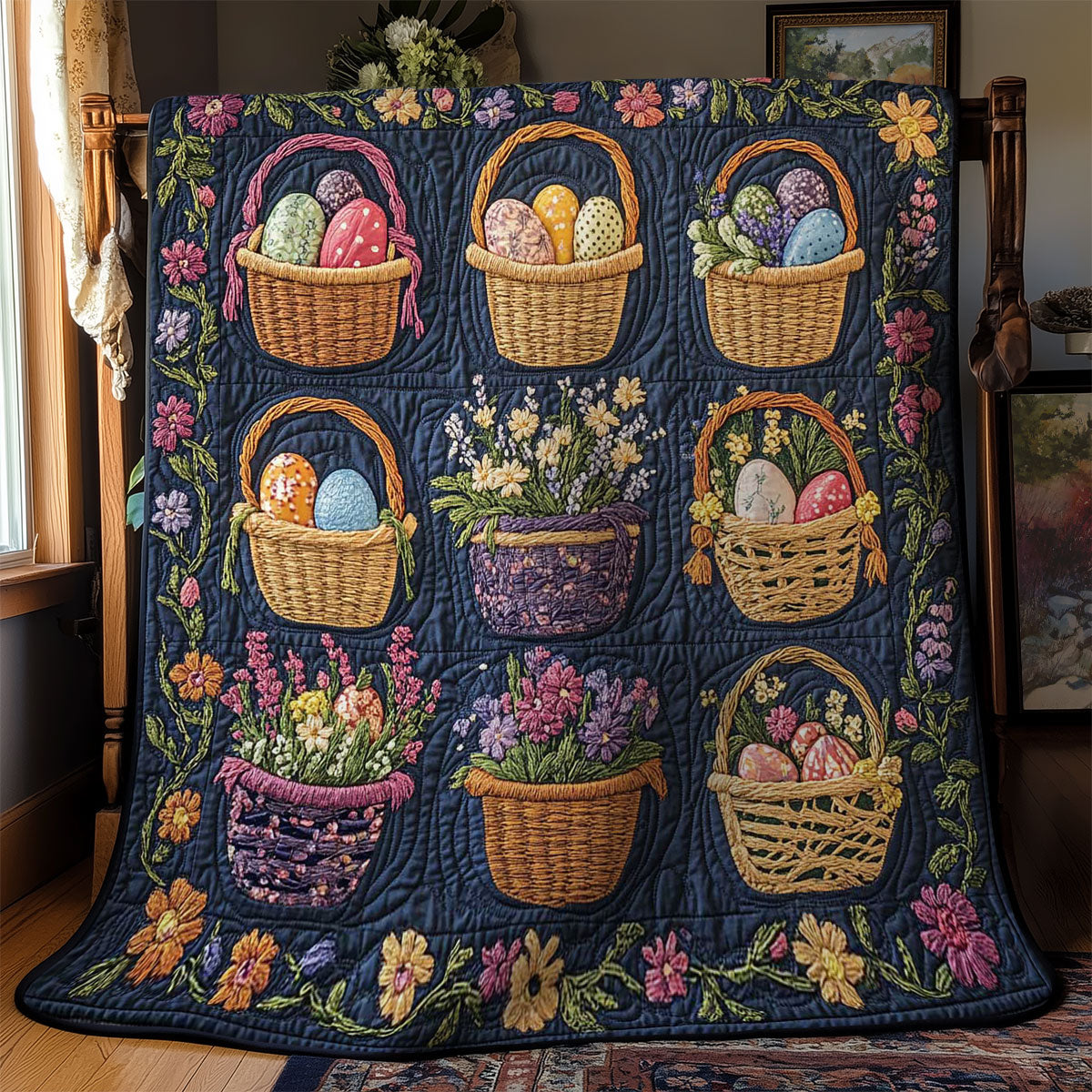 Basketful Of Easter Love WN1501016CL Quilt