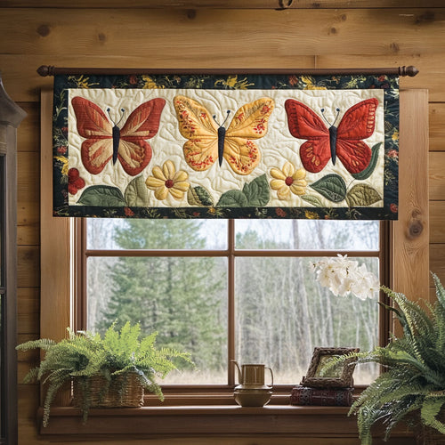Vintage Butterfly WJ3103042CL Quilted Valance