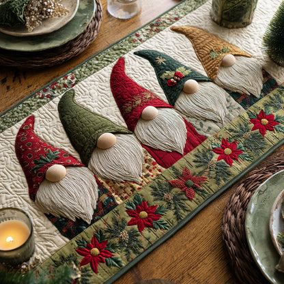 Gnome Dream CW1510036CL Quilted Table Runner