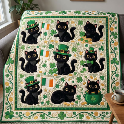 Lucky Black Cat Irish WN0705008CL Quilt