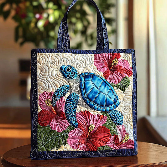 Tropical Turtle QA2911023CL Quilted Tote Bag