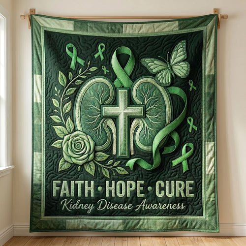 Green Ribbon Kidney Strength WN2804012CL Quilt