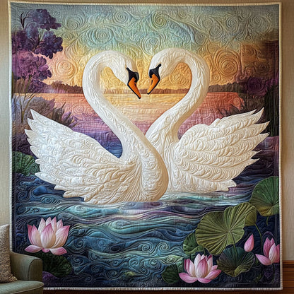 Swan Couple QA1201053CL Quilt
