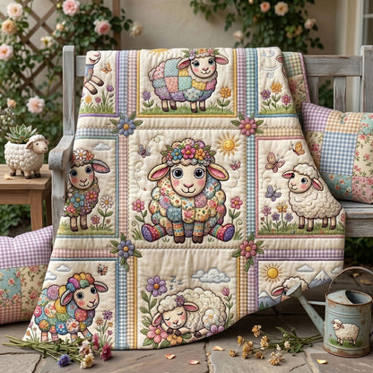 Pastel Meadow Sheep WN0206011CL Quilt