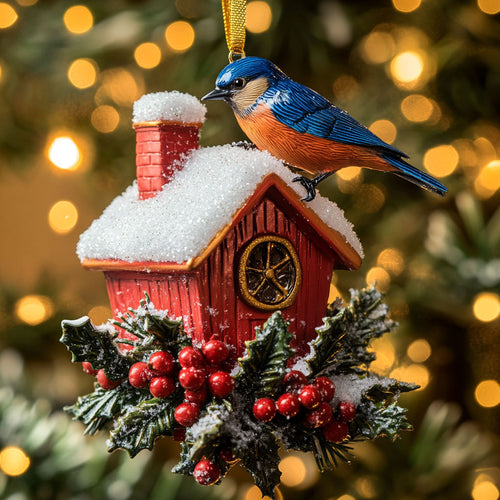 Birdhouse Bluebird WN2710002CL Christmas Ornament