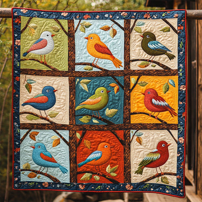 Wild Birds Folk Art WJ0507021CL Quilt