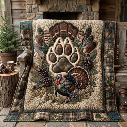 Rustic Camo Turkey Lodge WN1805010CL Quilt