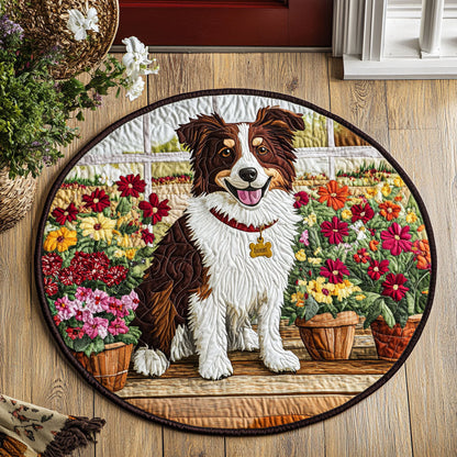The Porch Guardian WJ2306038CL Quilted Round Mat