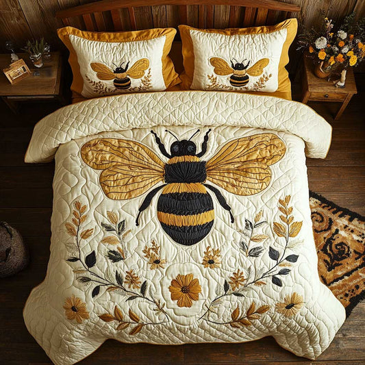 Golden Honey Bee WP1401037CL Duvet Cover Set