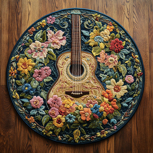 Guitar Folk WN0506029CL Quilted Round Mat