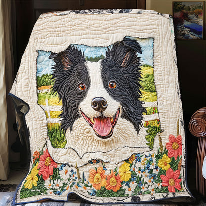 Adorable Border Collie WP0505001CL Quilt