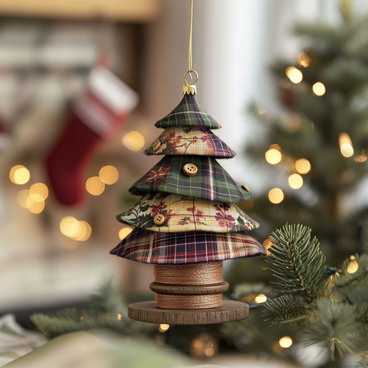 Patchwork Christmas Tree WN1512047CL Christmas Ornament