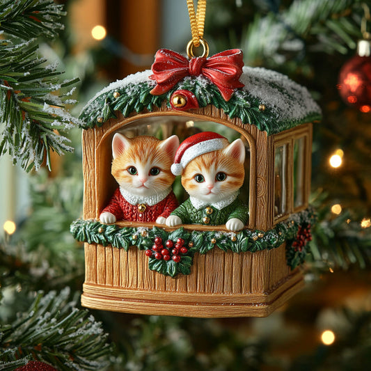 Cat Holiday CW0112005CL Christmas Ornament